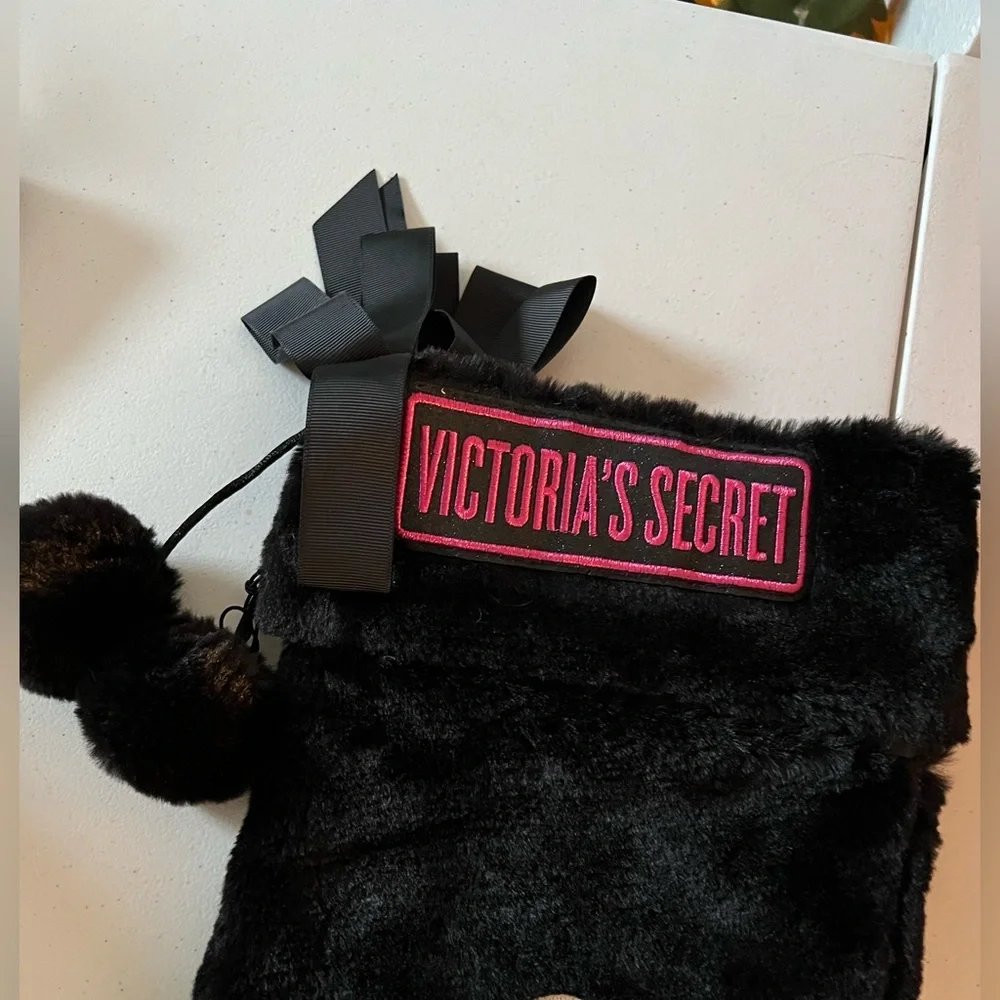 Victoria’s Secret black holiday Christmas stocking
